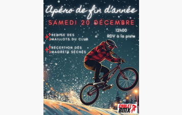 Samedi 20 décembre 2025 : apéro de fin d'année